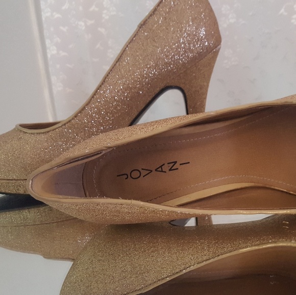 Jovani Shoes - Shoes Gold Glittery Jovani